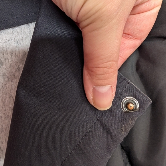 Canada Goose Kensington Parka Navy Jacket with Fur Size MD - Picture 11 of 13